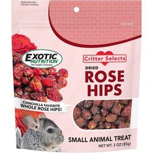 Exotic Nutrition Dried Rose HIPS (3 oz.) Natural Treat small pets